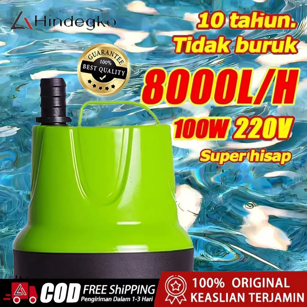 Hindegko 6000-8000L/H Pompa Air Celup Aquarium 25w 50w 80w 100w pompa akuarium pompa air aquarium Pompa
