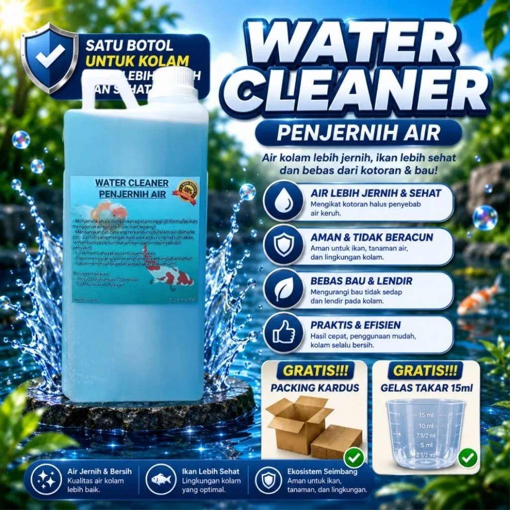 Penjernih air aquarium / penjernih air kolam / 1 Liter