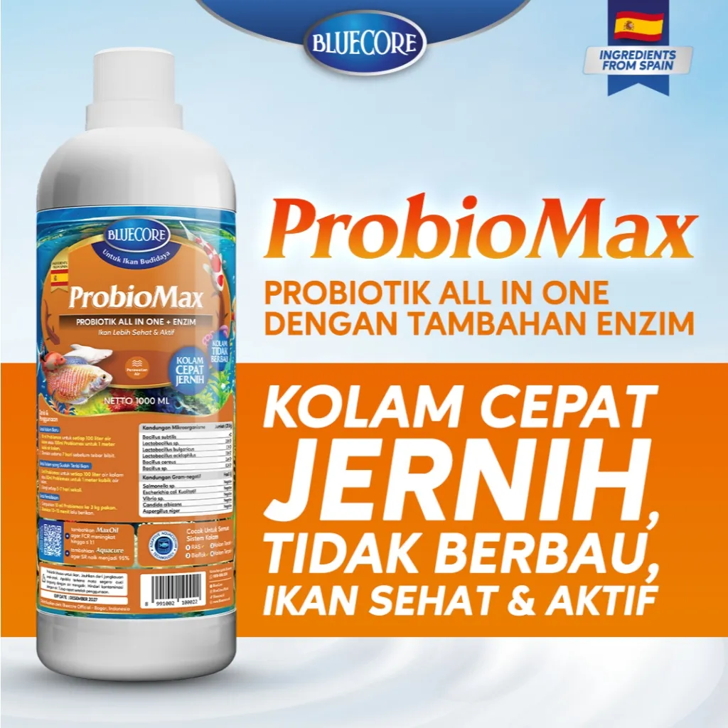 Bluecore Probiomax Probiotik Ikan Penstabil Air
