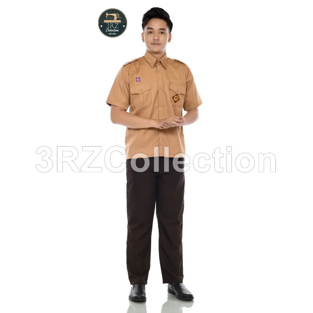 Baju Seragam Pramuka Pembina Pemda Guru Lengan Pendek dan Lengan Panjang