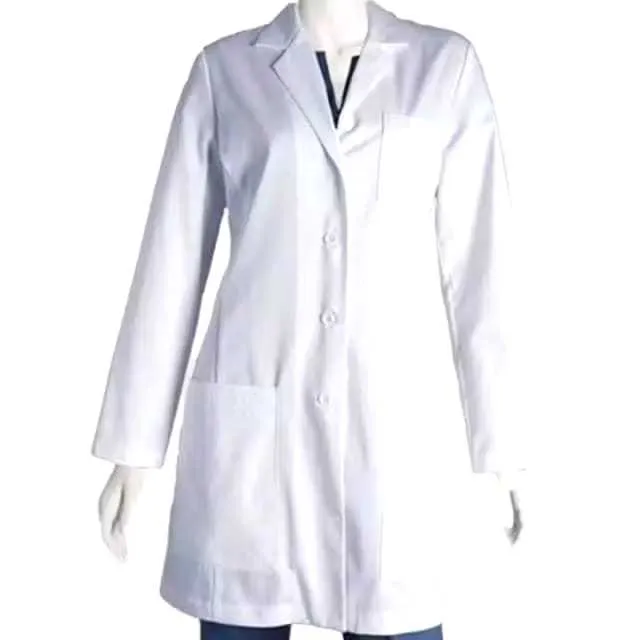 Jas Laboratorium Lengan Panjang Baju Putih Praktikum Pakaian Lab Rumah Sakit Ukuran S M L XL