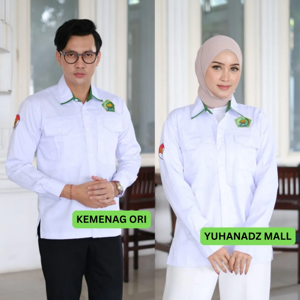 Baju PDH KEMENAG PUTIH Lengan PANJANG / Baju Putih pppk / Seragam putih asn dan pns pria dan wanita S-XXXL