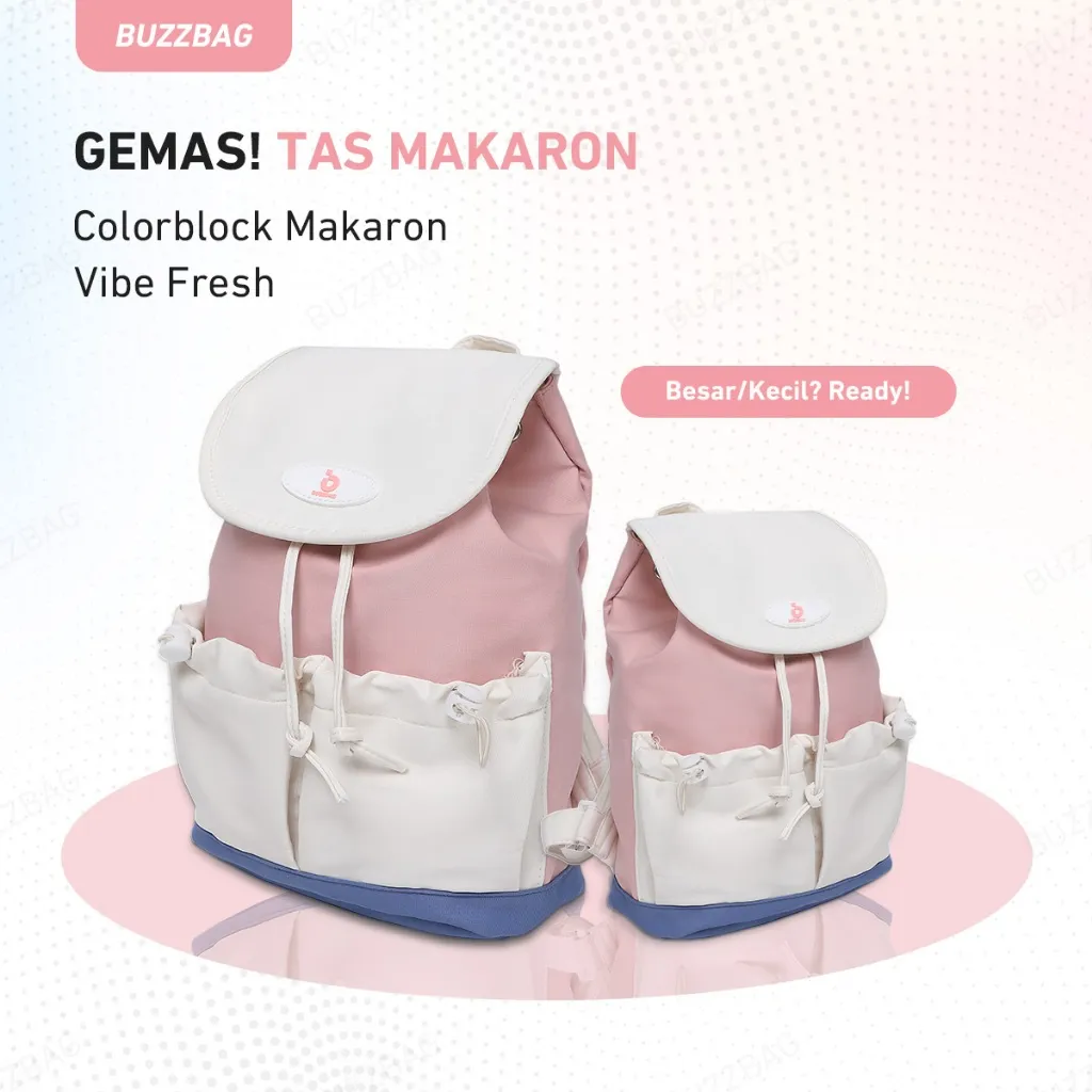 Buzzbag - tas ransel wanita Tas sekolah wanita berkapasitas besar korea import fashion kuliah tas ransel laptop