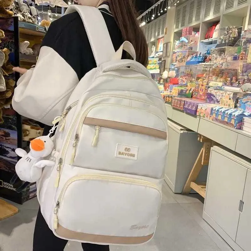 Tas Ransel Wanita Tas Backpack Wanita Tas Sekolah Wanita Tas Kuliah Aesthetic Tas Punggung Cewek Kekinian Backpack Lucu Wanita Tas Aesthetic Korea Tas Banyak Kantong Tas Muat Laptop