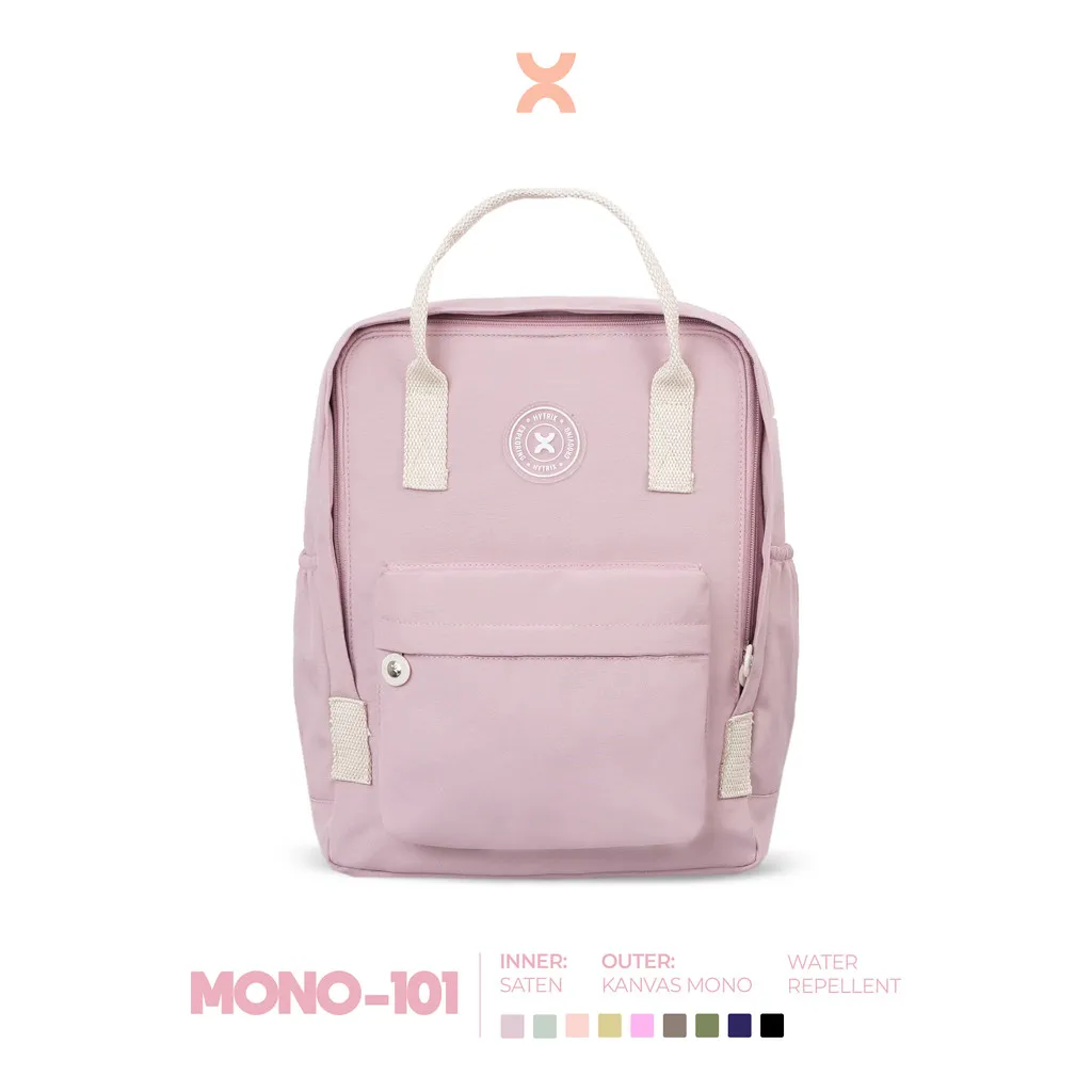 Hytrix Mono-101 - Colour Pop Backpack Water reppelent - Ransel 2in1 Medium Backpack Tas Fashion Korea Stylish (LP101)