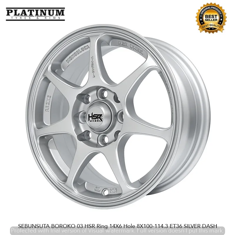 PROMO VELG HSR SEBUNSUTA RING 14 LOBANG 4 VELG MOBIL AVANZA XENIA BRIO AGYA AYLA SIGRA CALYA DLL
