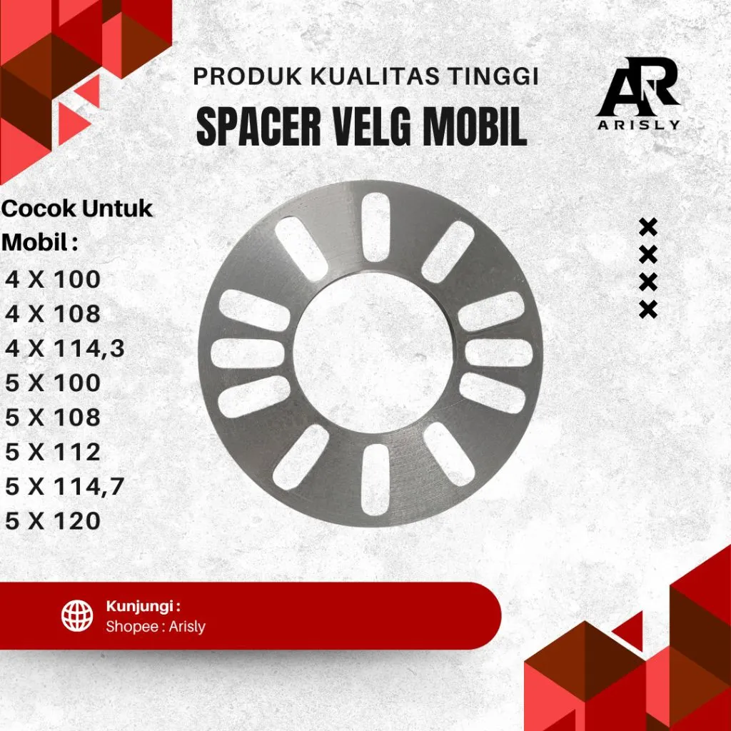SPACER VELG MOBIL UKURAN 8MM SPICER VELG MOBIL SPISER VELG MOBIL UNIVERSAL UKURAN 8MM 1PCS
