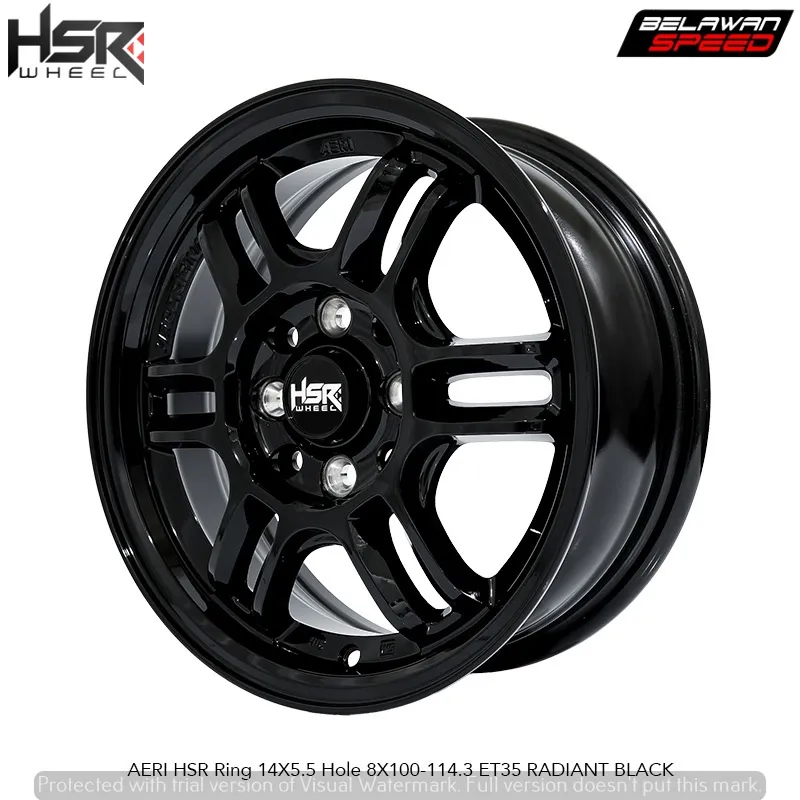 promo!!!velg mobil brio air ev sigra calya avanza sirion hsr aeri R14 Ring 14 pcd 4x100/114.3-toko velg jakarta selatan