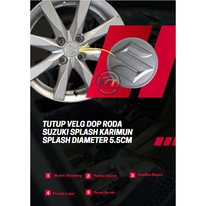 Tutup Velg Dop Roda Suzuki Splash Karimun Splash Diameter 5.5cm