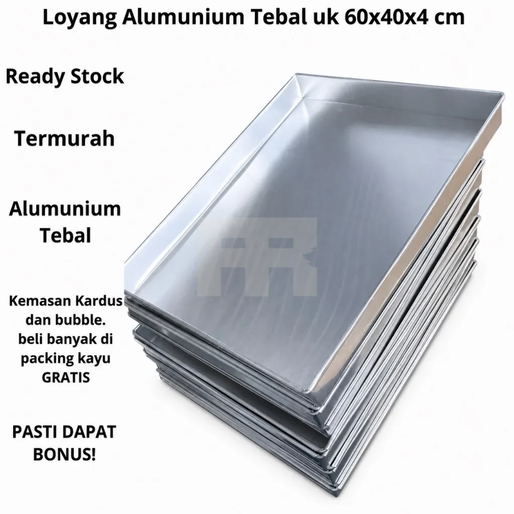 Loyang kue nastar 60x40x4 termurah / loyang oven gas / loyang kuker / loyang alumunium / loyang uk 60x40x4