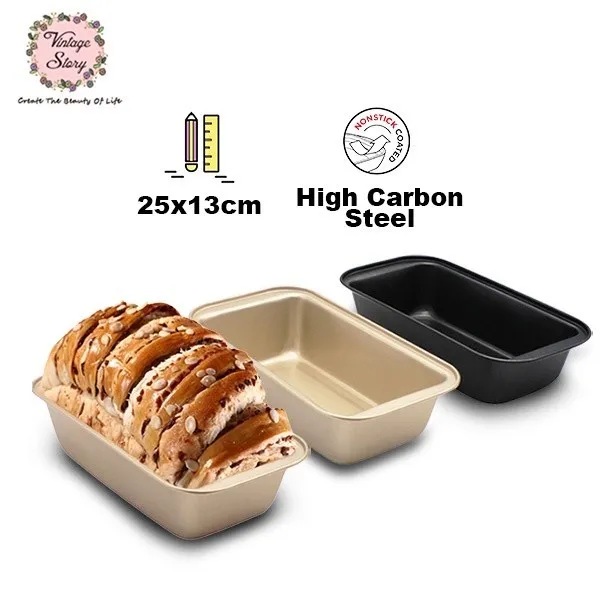 Loyang Roti Panjang Kue Kering Banana Premium Tray Cake Mould Anti Lengket High Carbon Steel