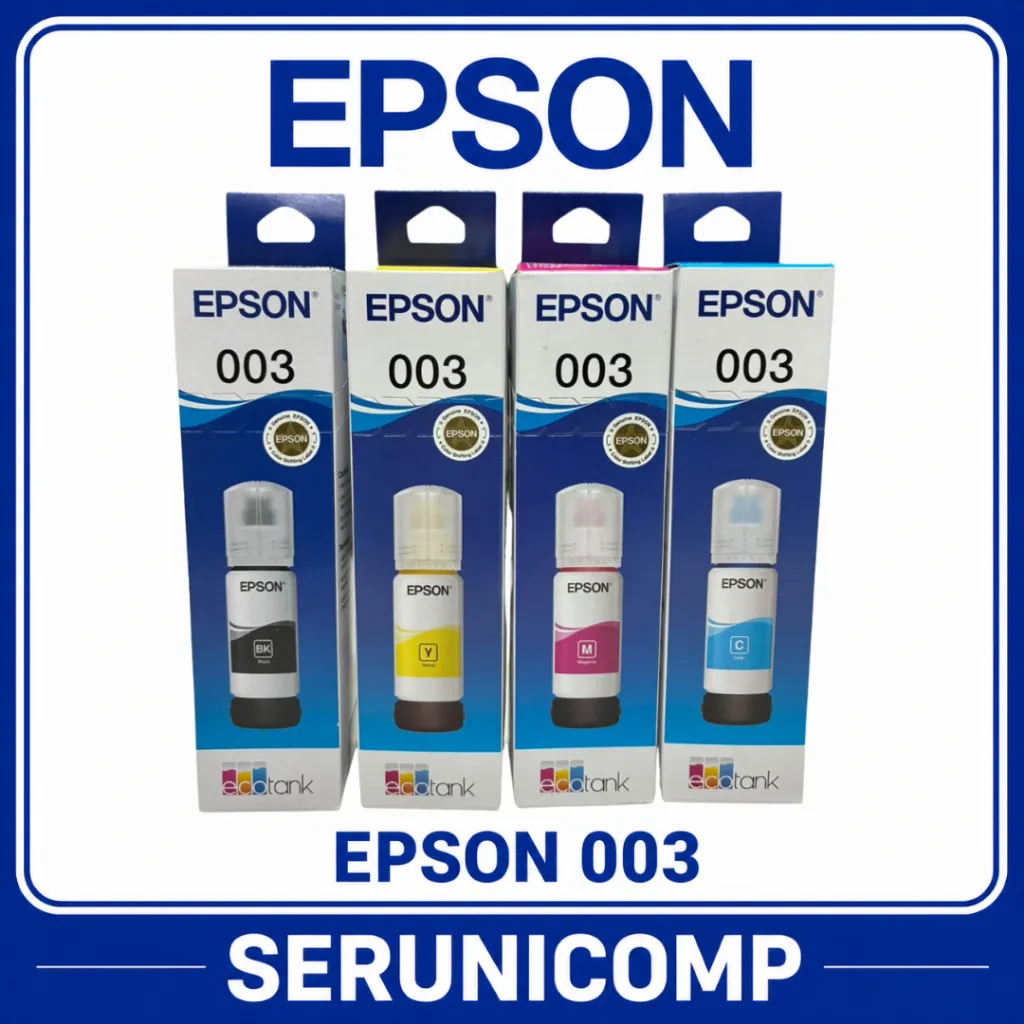 EPSON Tinta T003 003 Original for Printer L1210, L3210, L3250, L3550, L5290, L5590
