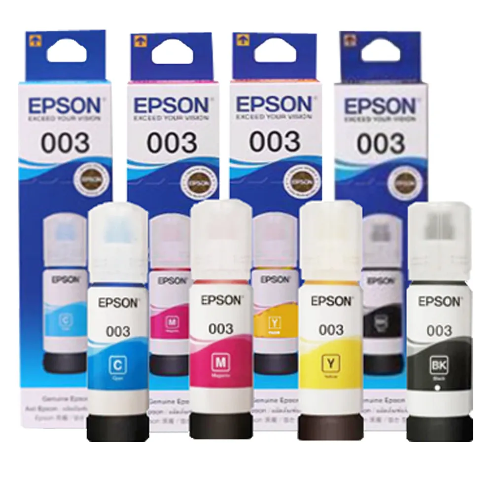1 Set Original Ink Bottle Epson 003 Tinta Refill Printer EcoTank L1110 L3210 L3216 L3100 L3101 L3110 L3150 L5190