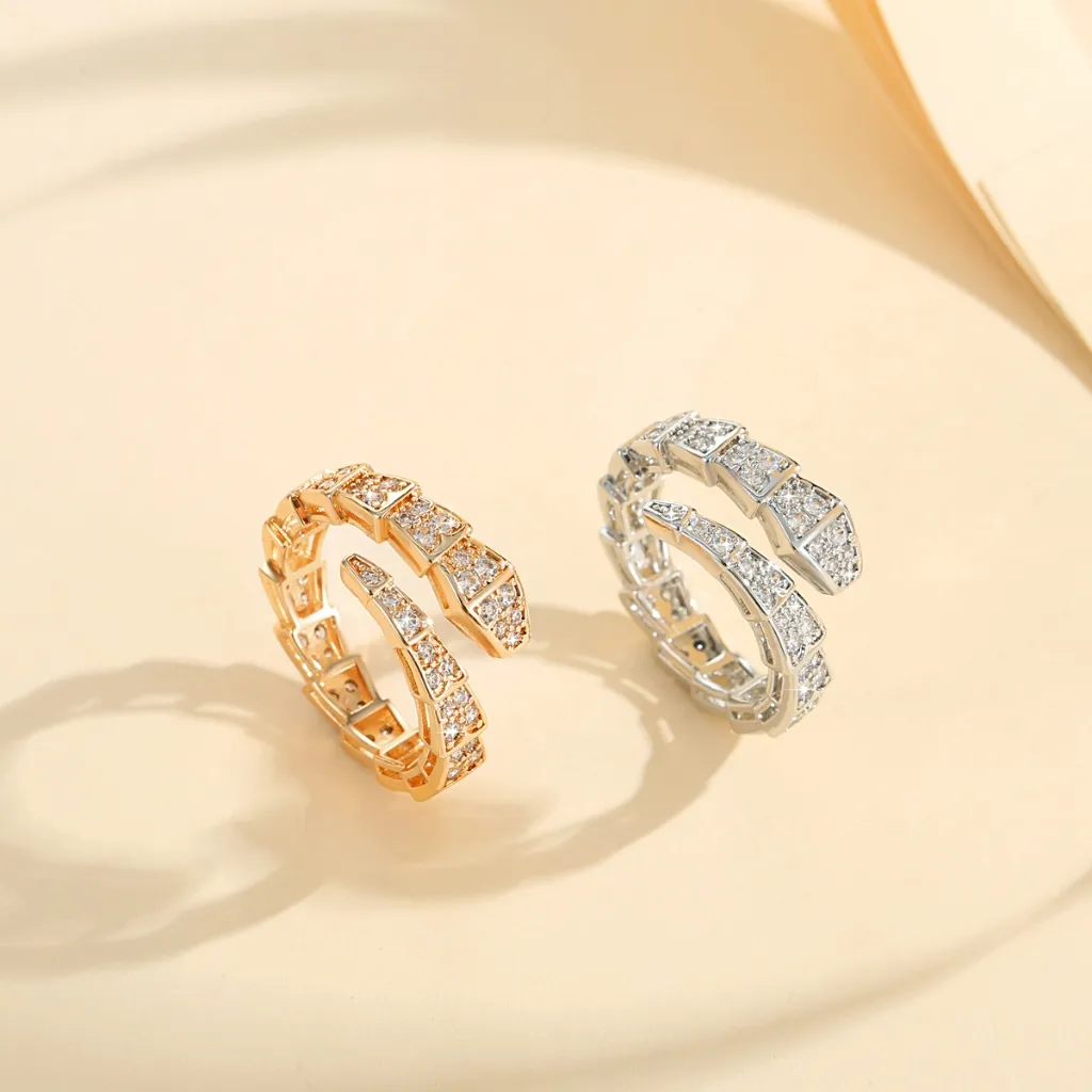 Lanme Jewelry Cincin Kristal Desain Berlapis Emas Wanita Dewasa Aksesoris Fashion Stainless Steel Anti Luntur LM771