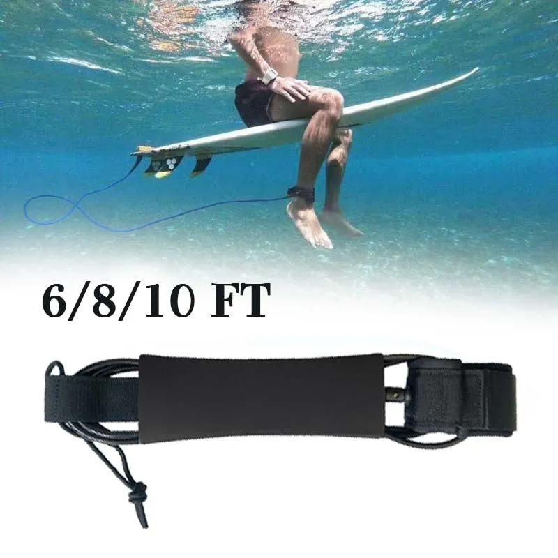 6ft/8ft/10ft Leg Rope Surfboard Surf Leash Leash Surfboard Leash Surfing Smooth Leash Tali Pedal Kaki Untuk Papan Selancar