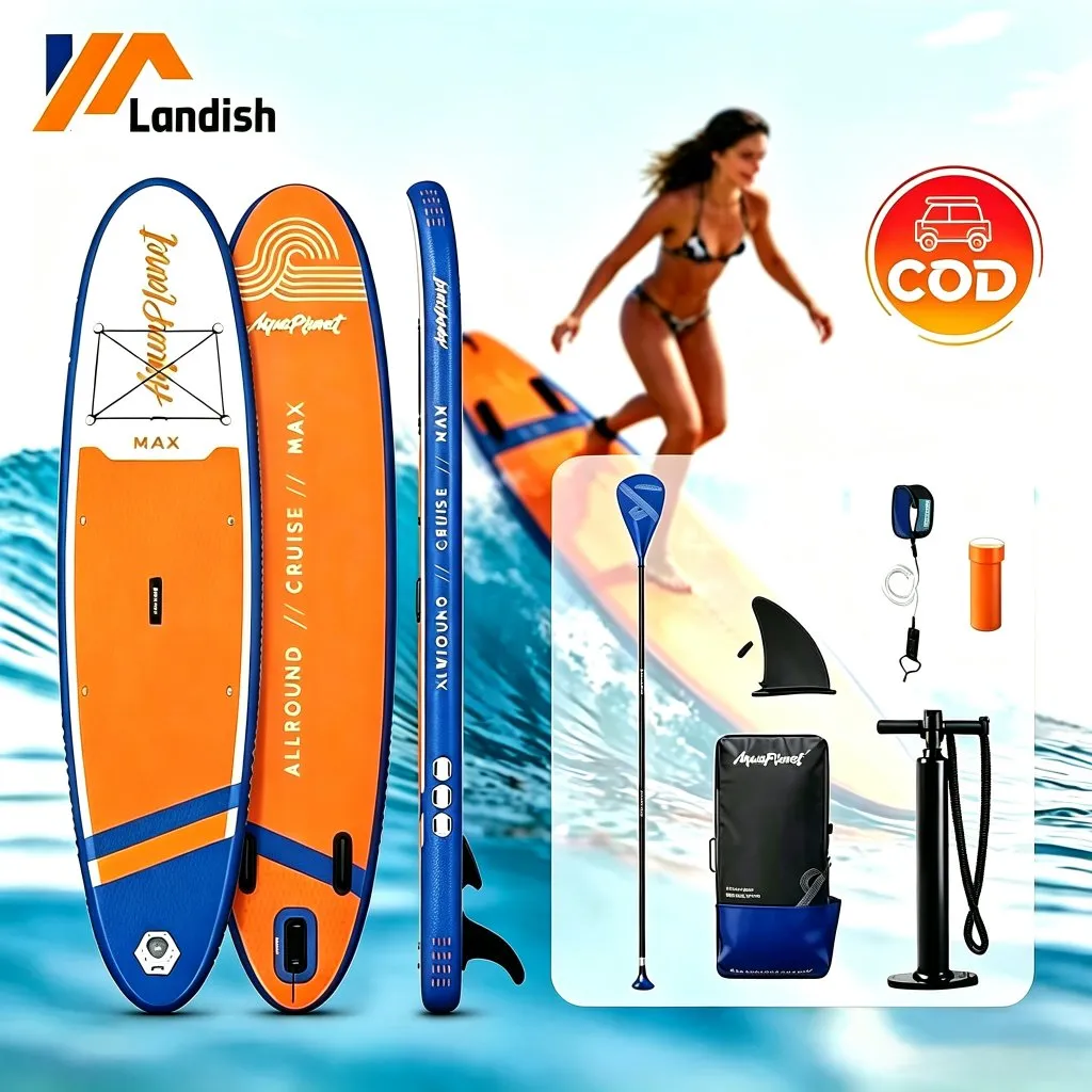 Stand Up Paddle Board Inflatable Surfboard Papan Dayung Tiup Portable SUP Board untuk Surfing Yoga 320/335cm PVC