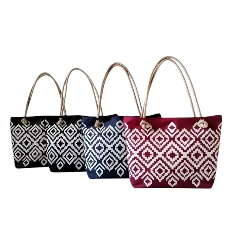 MHR BAG-Tas Totebag Wanita Tas pengajian Totebag motif terbaru Tas tali sumbu