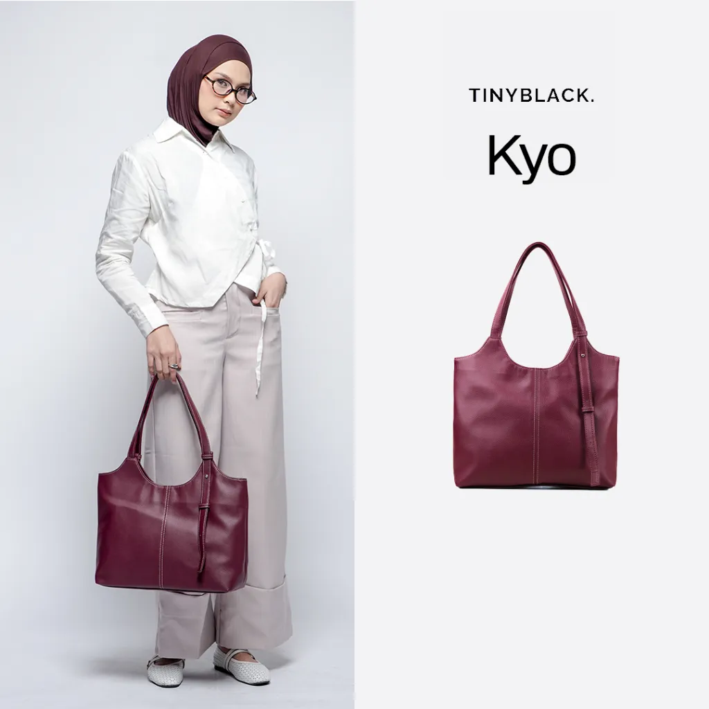 Tinyblack - Kyo Tote bag wanita tas laptop 15 inch