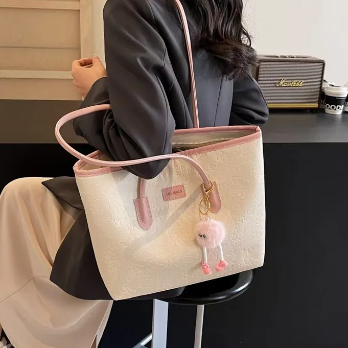 ZYHA - VIESTY Tote Bag Wanita Tas Jinjing Kuliah Kerja Totebag Korea Shoulder Fashion Bag Tas Bahu 86