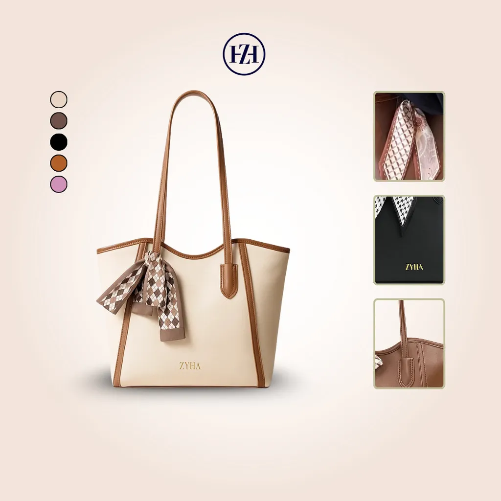 ZYHA - HANNA Tas Wanita Selempang ToteBag Wanita Shoulder Bag Model Terbaru Totebag Ukuran Jumbo