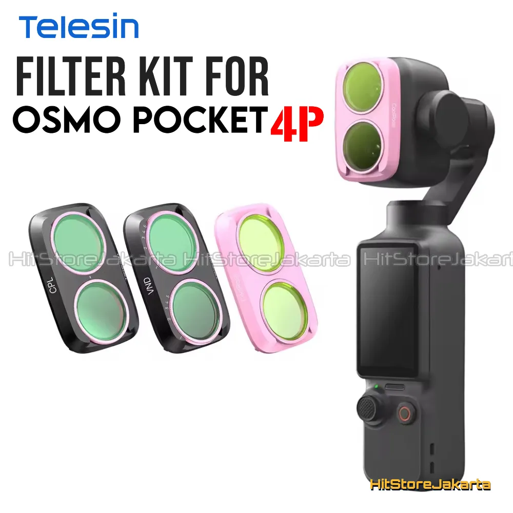 TELESIN Lens Filter For DJI Osmo Pocket 4P VND CPL Cool Rose Filter for Osmo Pocket 4 Pro