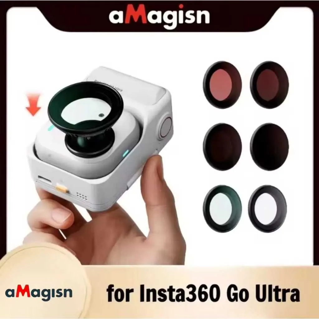 aMagisn Lens Filter CPL ND UV Waterproof Filter Optical Glass Vignetting-Free Lens Filters for Insta360 Go Ultra Action Camera Accessories