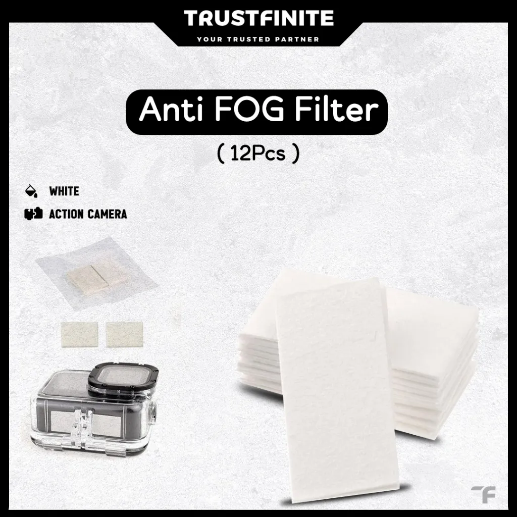 Anti Fog Filter Insert for Waterproof Case DJI Osmo Action Cam / GoPro / Brica / SJCam (12pcs)