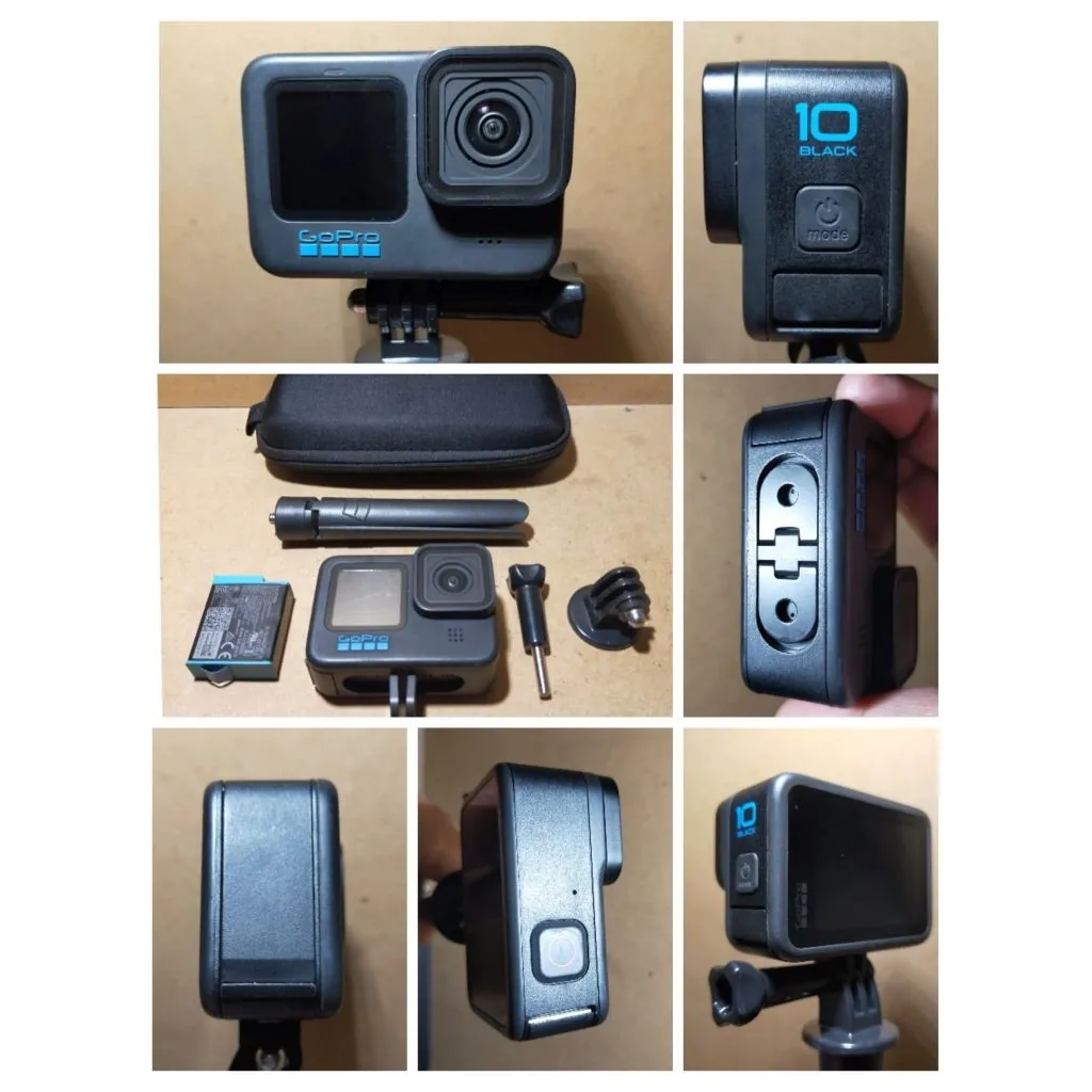 gopro hero 10 black + 95% mulus + 8 bit colour + 5.4k 30 fps + 4k 120fps + 23mp