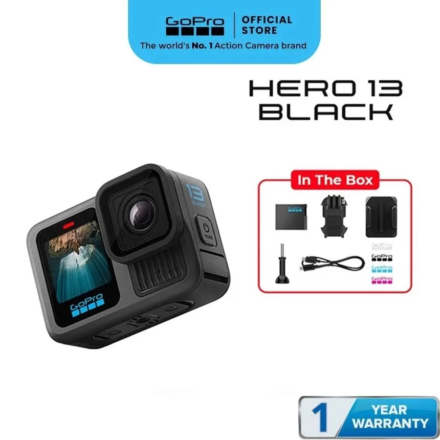 GoPro Hero 13 Black Action Camera | HDR 5.3K | Garansi Resmi