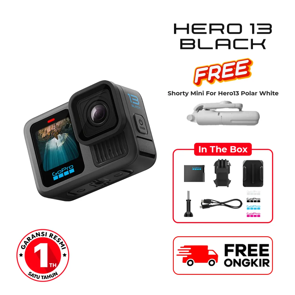 GoPro Hero 13 Black Action Camera Go Pro 13 Action Cam Garansi Resmi 1 Tahun