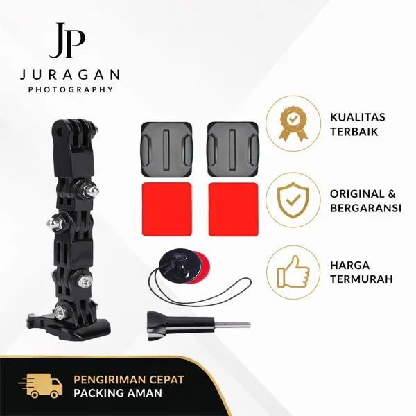 JP Mounting Helm Mount Helm Motor Full Face for GoPro & Action Camera