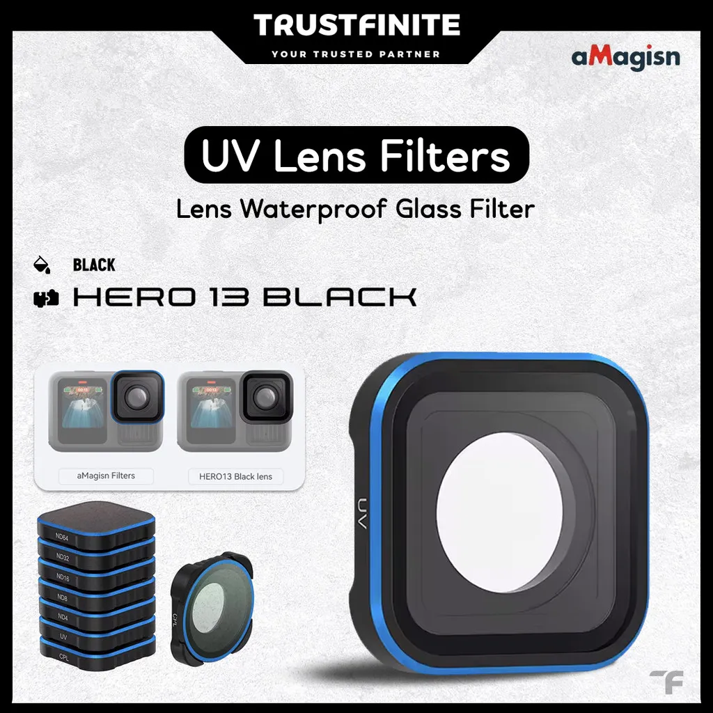 aMagisn Waterproof Filter GoPro Hero 13 Black / Filter UV CPL Filter GoPro Hero 13