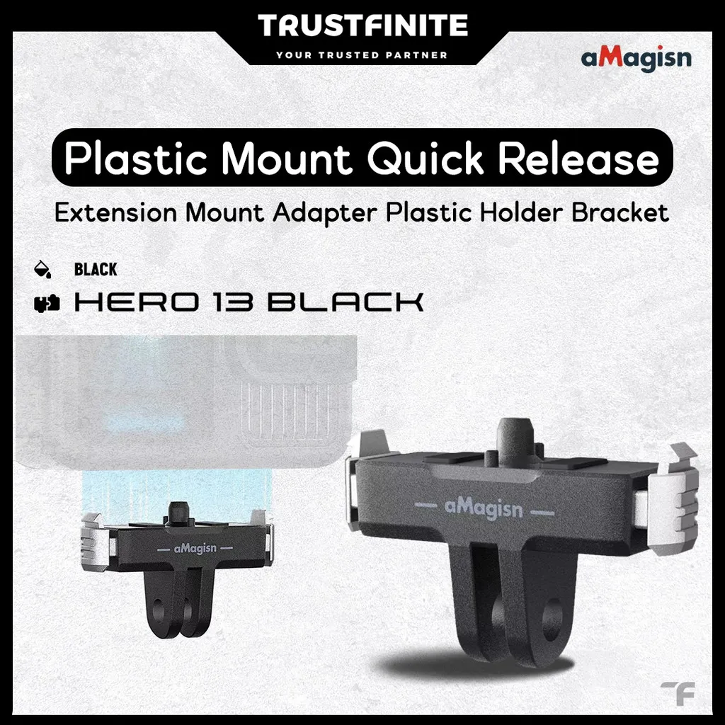 aMagisn Plastic Mount GoPro Hero 13 - Quick Release GoPro Hero 13