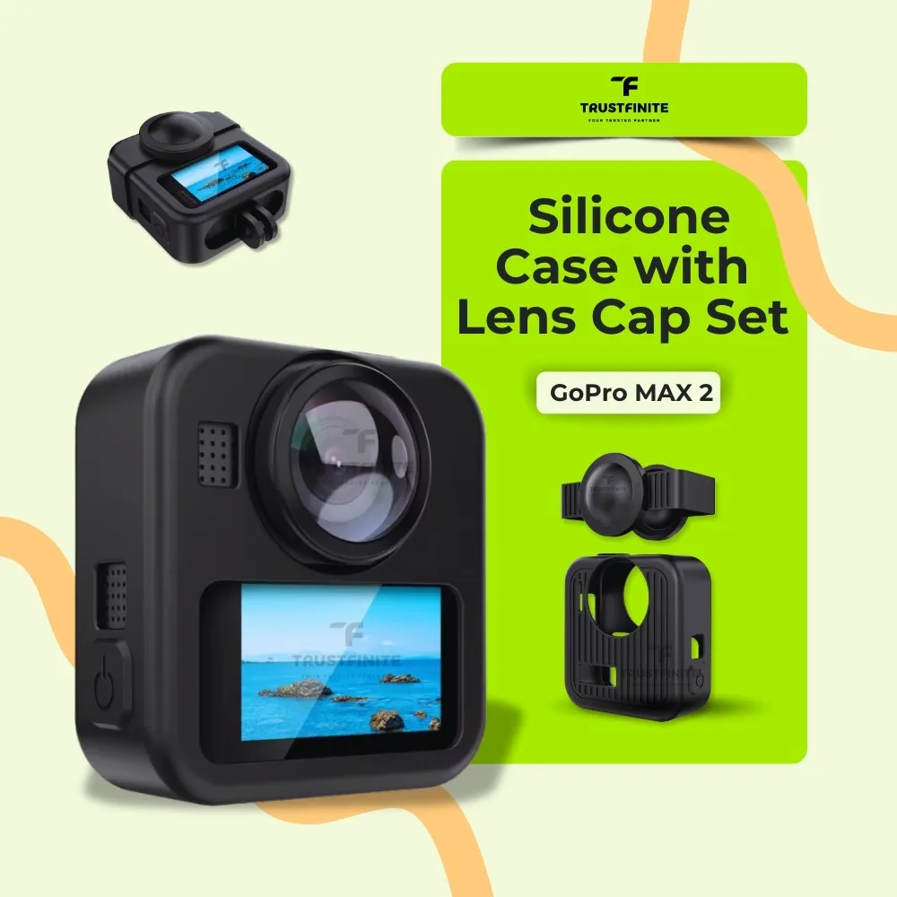 OEM Silicone Case with Lens Cap Set for GoPro MAX 2 / SIlikon Karet Pelindung GoPro Max 2