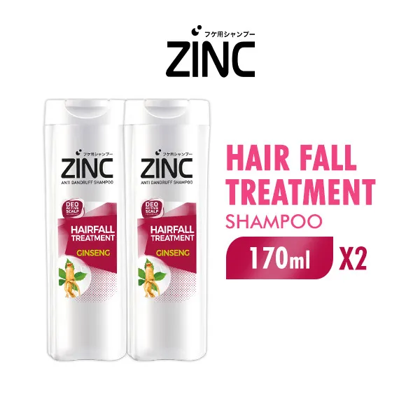 Zinc Shampoo Hair Fall Treatment Botol 170 ml x2
