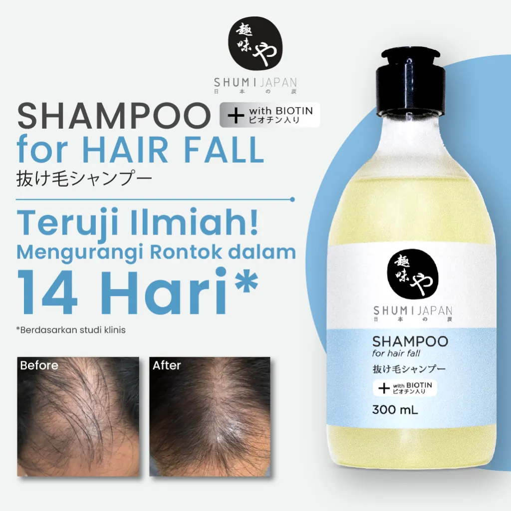 [BPOM] PROMO! SHUMI Japan SHAMPOO for Hair Fall with Biotin 300ml Shampoo / Treatment / Haircare