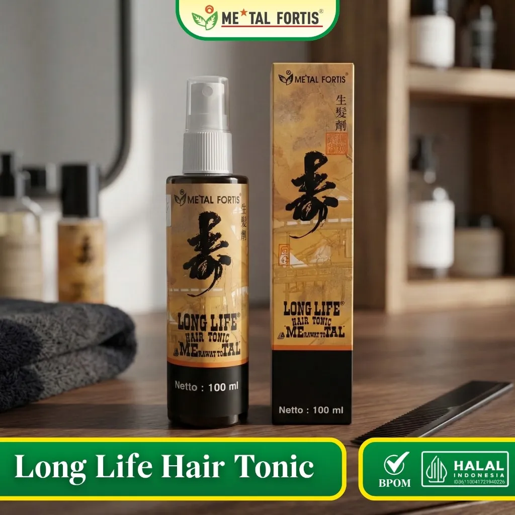 METAL FORTIS Long Life Hair Tonic Penumbuh Rambut Anti Rontok 100 mL MET
