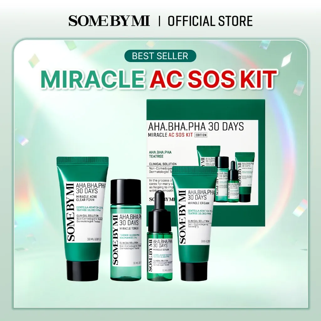[BEST SELLING]  SOME BY MI Aha Bha Pha 30 Days Miracle AC SOS Kit