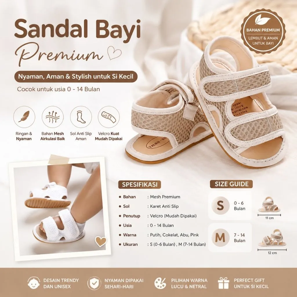 Sandal Bayi Zara Laki Laki Perempuan 0 6 12 Bulan Sepatu Sandal Bayi Laki Laki Perempuan