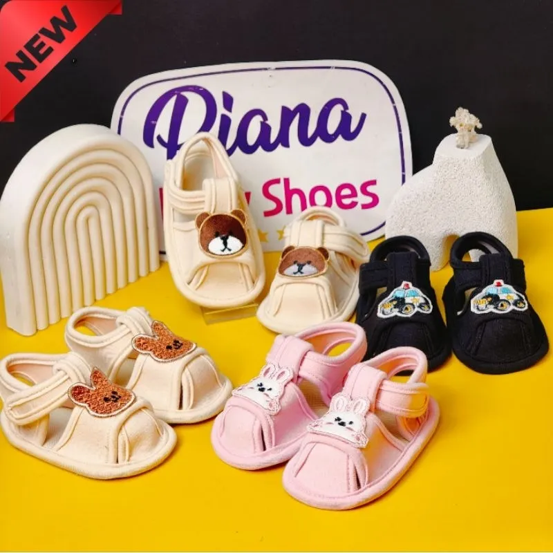 RS66 Series | Sandal sepatu bayi prewalker terbaru motif animasi karakter lucu