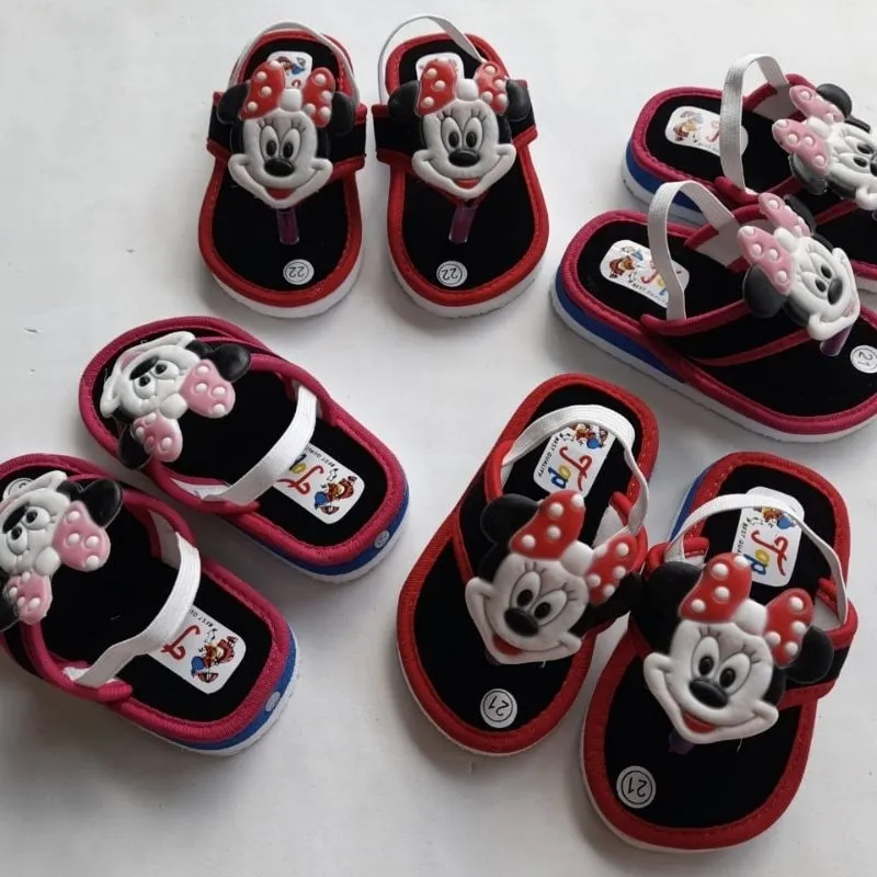 Sandal Baby Bunyi Cit-Cit Mickey Karet