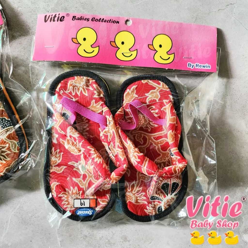 sandal bayi / sandal bayi newborn / sandal bayi prewalker / selop bayi / vitie baby sandal / sandal batik bayi