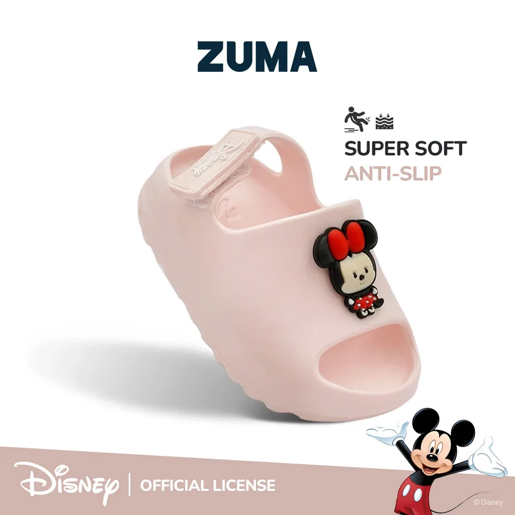 ZUMA Baby Disney Clogs Mickey & Friends Pink Sandal Anak Perempuan Umur 6 Bulan - 4 Tahun Anti Slip