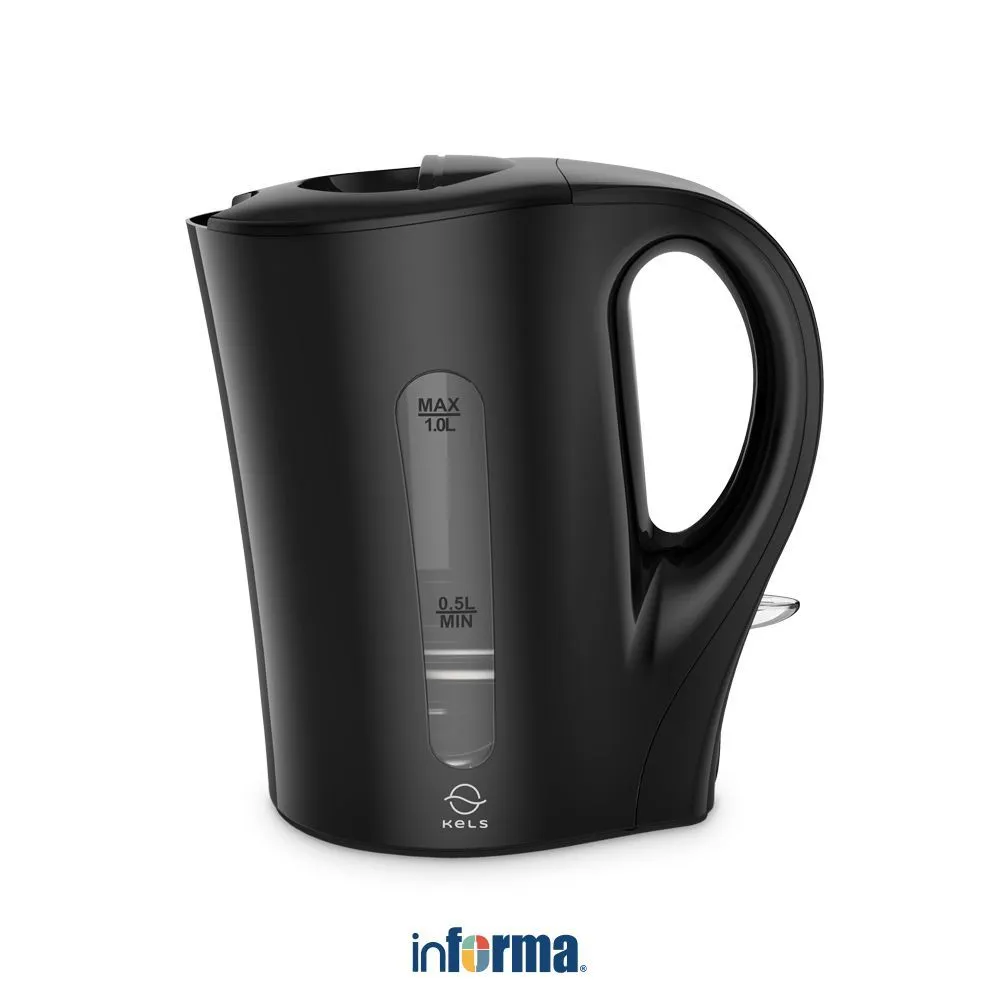 Informa Kels 1 Liter Daven Teko Listrik Ceret Food Grade Ketel Air Electric Kettle Wadah Pemanas Air Pendidiih Air Alat Perlengkapan Minuman