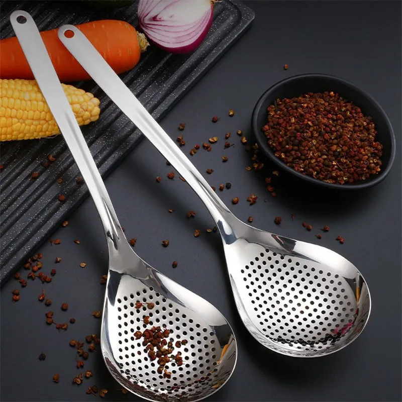 Sendok & Saringan Dapur Stainless Steel Food Grade – Sendok Lada, Minyak, Pangsit, Mie