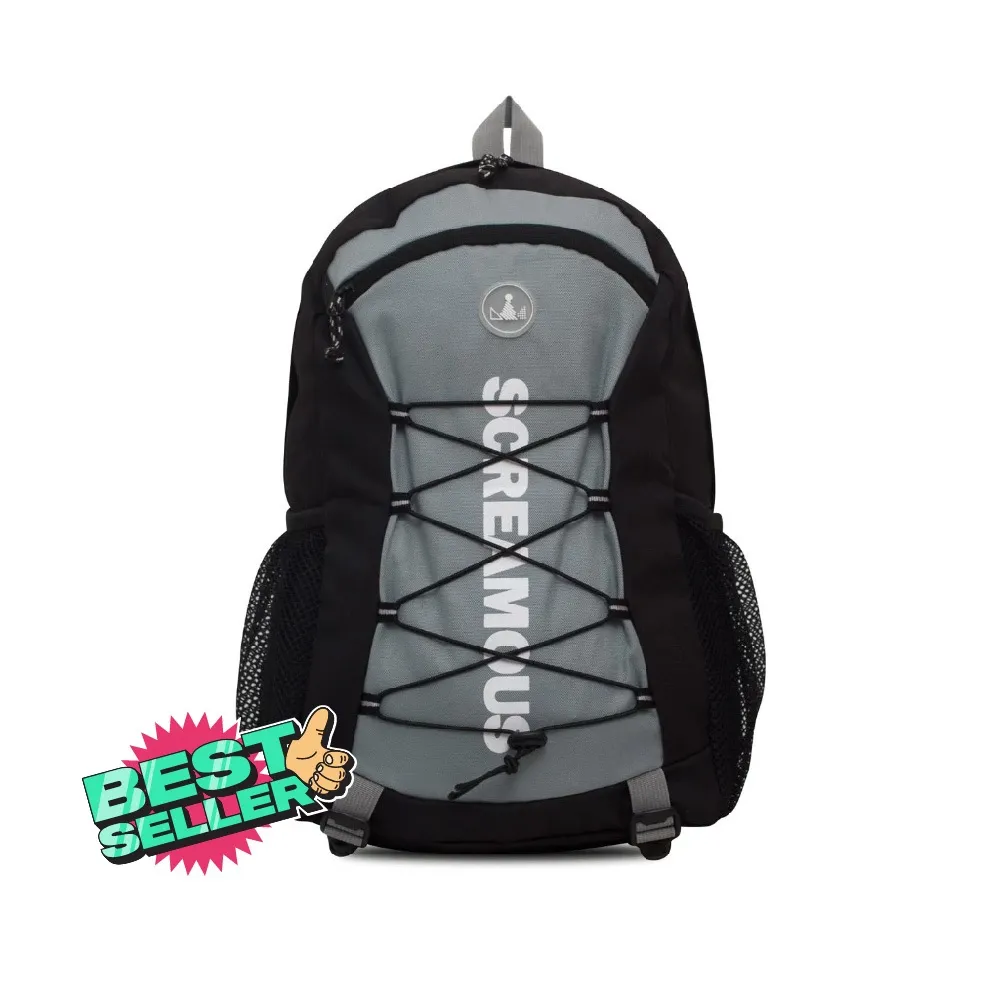 Screamous Tas Backpack GLOVIN BLACK GREY