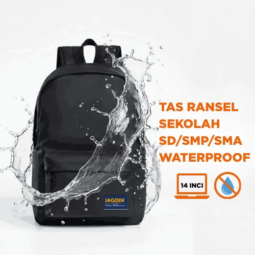 JAGOIN Tas Ransel Pria Wanita Backpack Anak Sekolah SMP SMA Waterproof