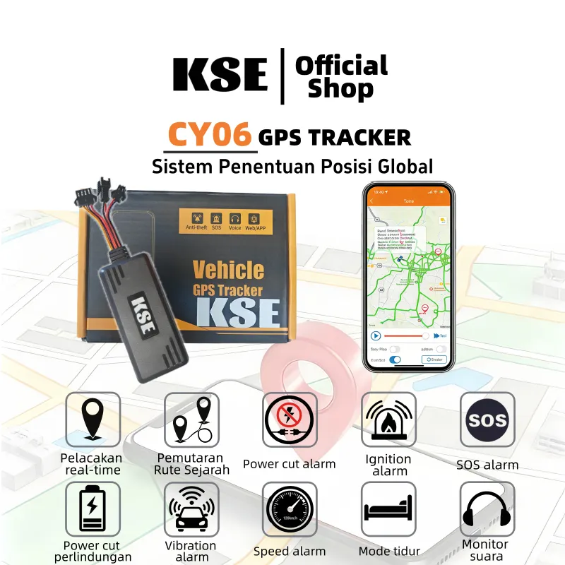KSE  GPS TRACKER CY06 ORIGINAL/GPS MOBIL DAN MOTOR