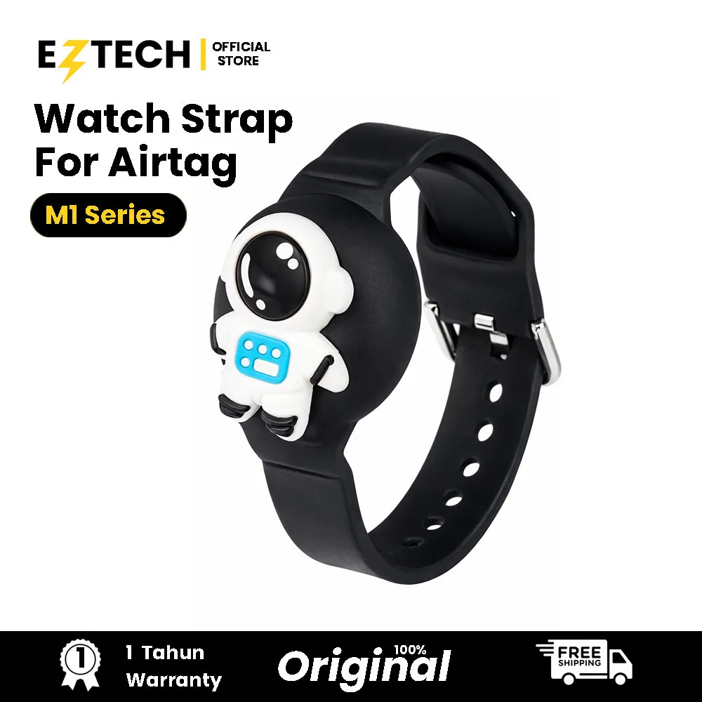 Airtag Watch Strap Silicon Smart Tag WaterProof | Smart Tracker | Pelacak Lokasi GPS | Air Tag | AirTag FInd My EZTECH