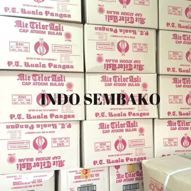 Mie Telor Asli Cap Atom Bulan / mie atom / mie aceh mentah / mie telor / mie kering shirataki isi 20